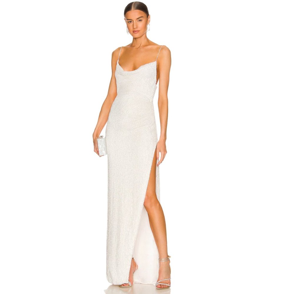 retrofete Katya Dress in Moonglow White NWT Size Small